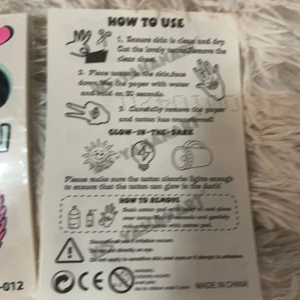 6/$20 New Tik Tok party tattoos